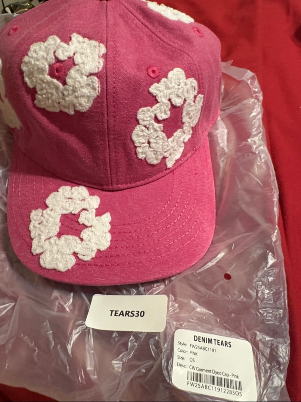 Denim tears Embroidered Cap -